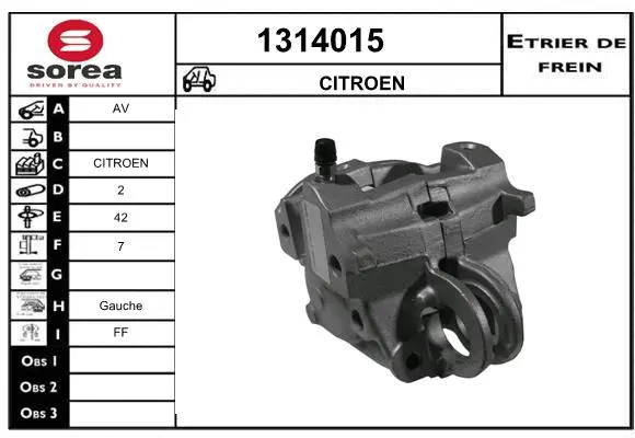 Brake Caliper (1314015)
