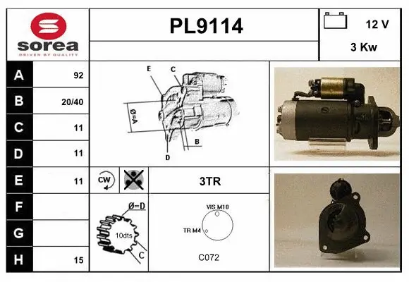 Starter (PL9114)