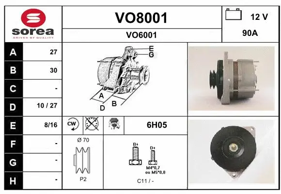 Alternator (VO8001)