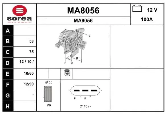 Alternator (MA8056)
