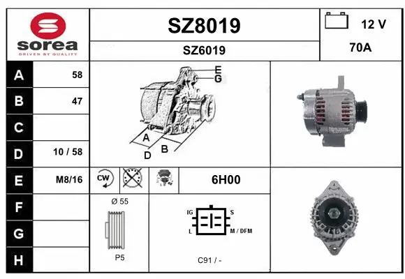Alternator (SZ8019)