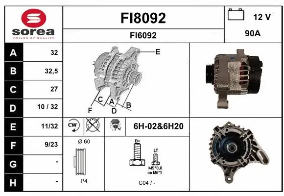 Alternator (FI8092)