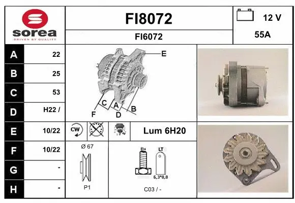 Alternator (FI8072)