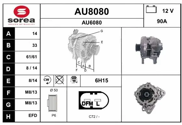 Alternator (AU8080)