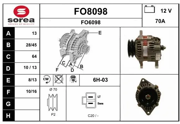 Alternator (FO8098)