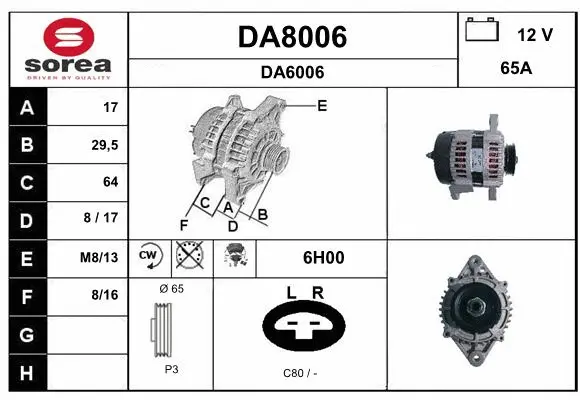 Alternator (DA8006)