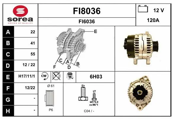 Alternator (FI8036)