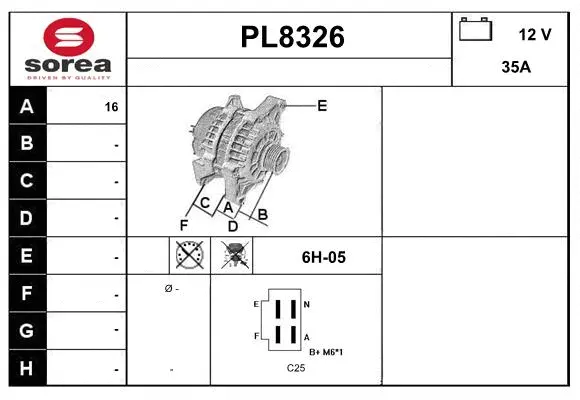 Alternator (PL8326)