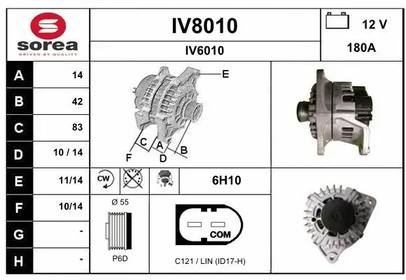 Alternator (IV8010)