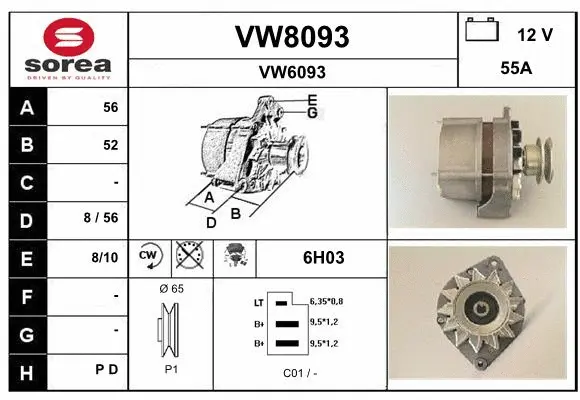 Alternator (VW8093)