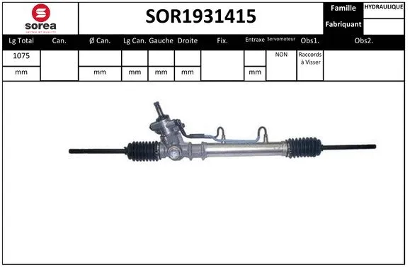 Steering Gear (SOR1931415)
