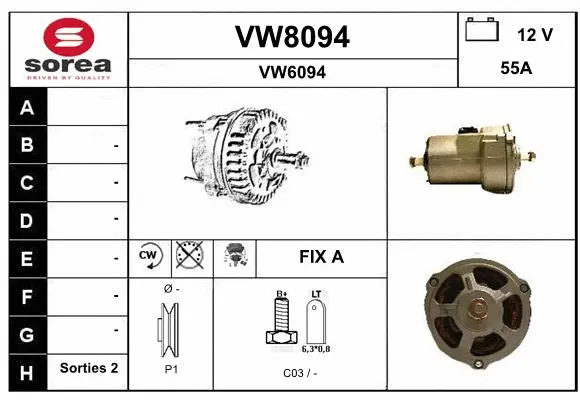 Alternator (VW8094)