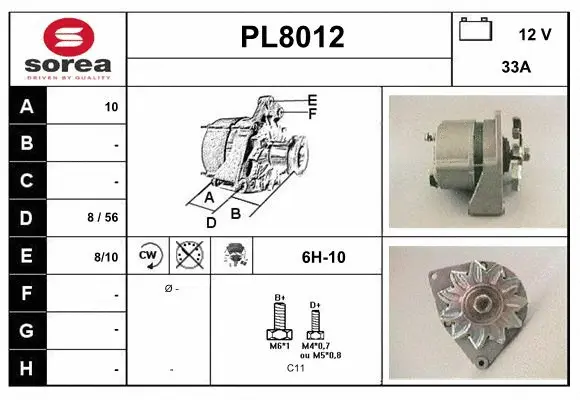 Alternator (PL8012)