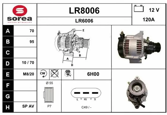 Alternator (LR8006)