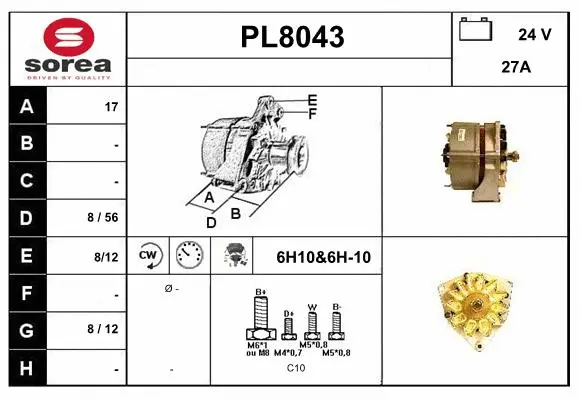 Alternator (PL8043)