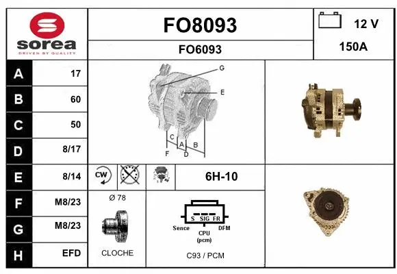 Alternator (FO8093)