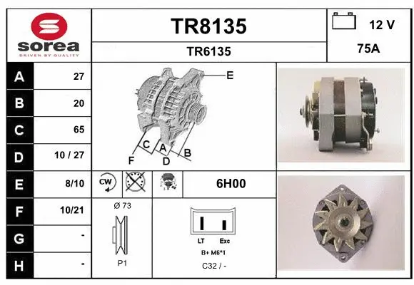 Alternator (TR8135)