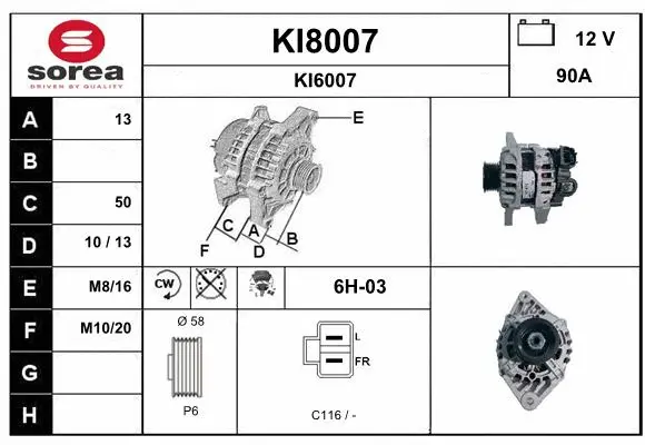 Alternator (KI8007)