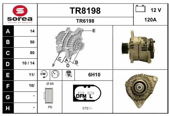Alternator (TR8198)