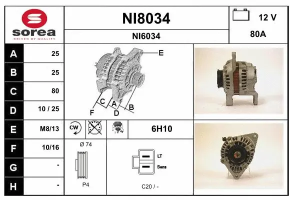 Alternator (NI8034)