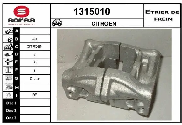 Brake Caliper (1315010)