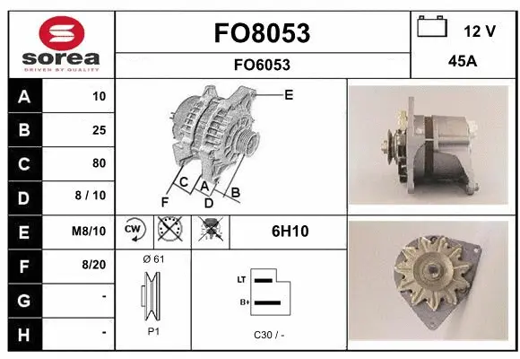 Alternator (FO8053)
