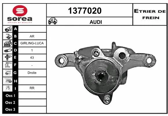 Brake Caliper (1377020)