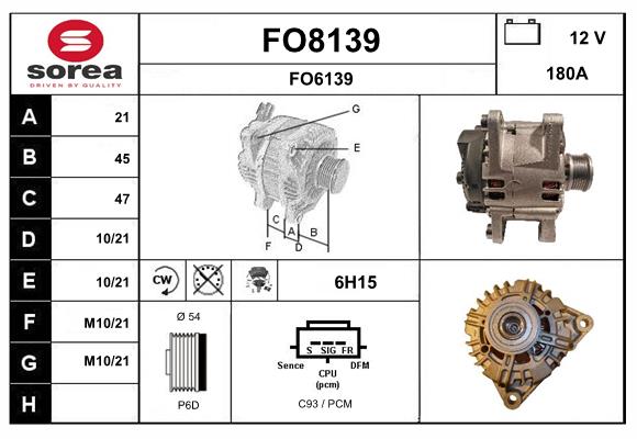 Alternator (FO8139)