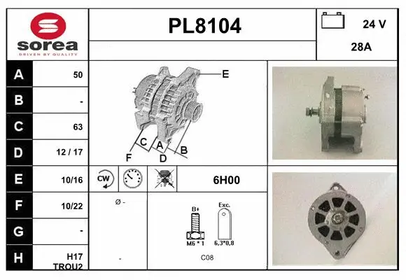 Alternator (PL8104)
