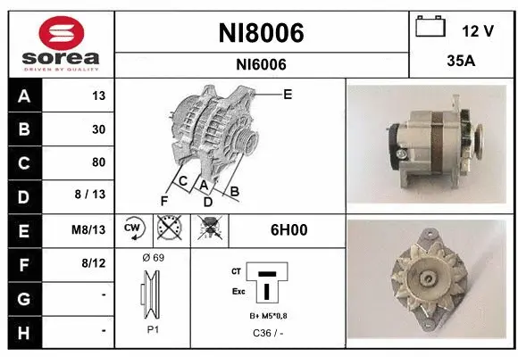 Alternator (NI8006)
