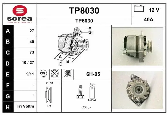 Alternator (TP8030)