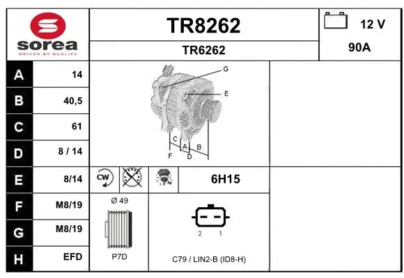 Alternator (TR8262)