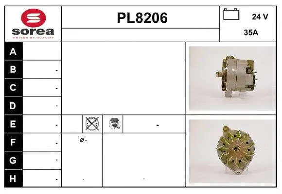 Alternator (PL8206)