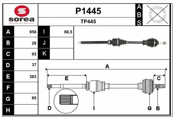 Drive Shaft (P1445)