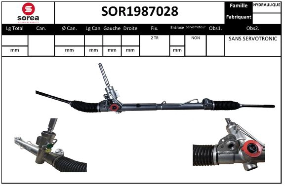 Steering Gear (SOR1987028)