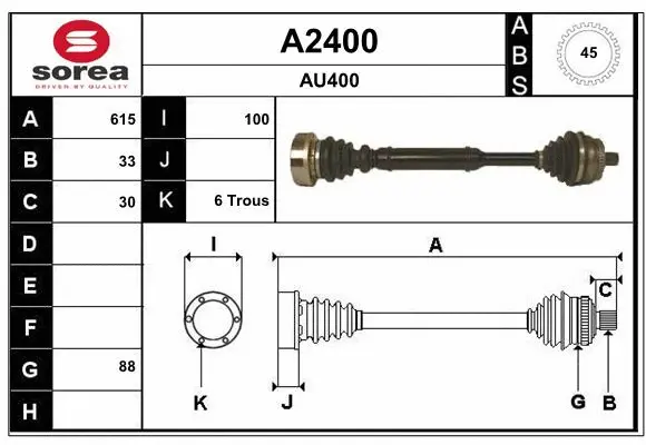 Drive Shaft (A2400)