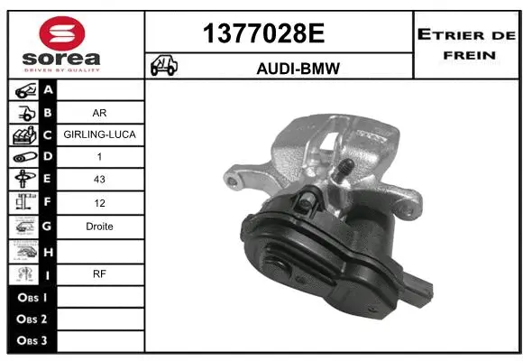 Brake Caliper (1377028E)