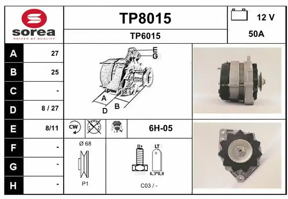 Alternator (TP8015)
