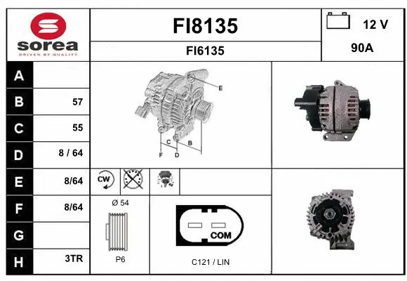 Alternator (FI8135)
