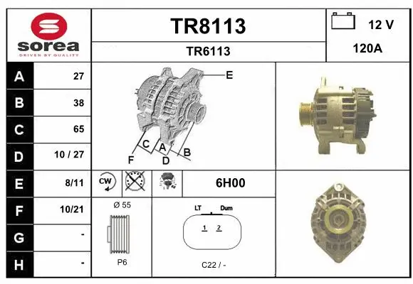Alternator (TR8113)