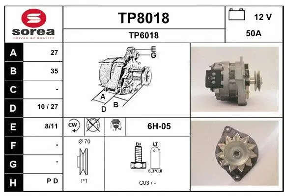 Alternator (TP8018)