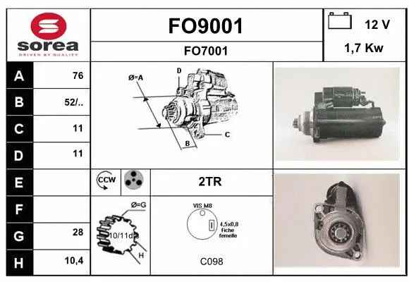Starter (FO9001)