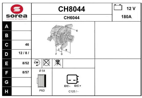 Alternator (CH8044)