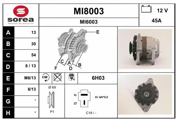 Alternator (MI8003)