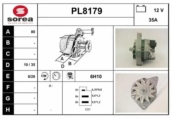 Alternator (PL8179)