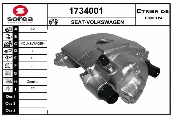 Brake Caliper (1734001)