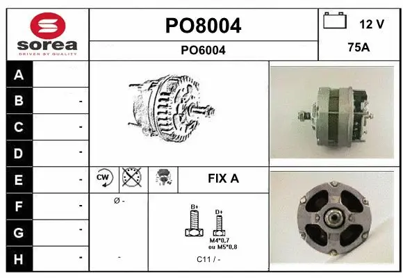 Alternator (PO8004)