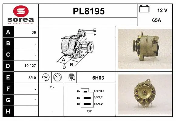 Alternator (PL8195)