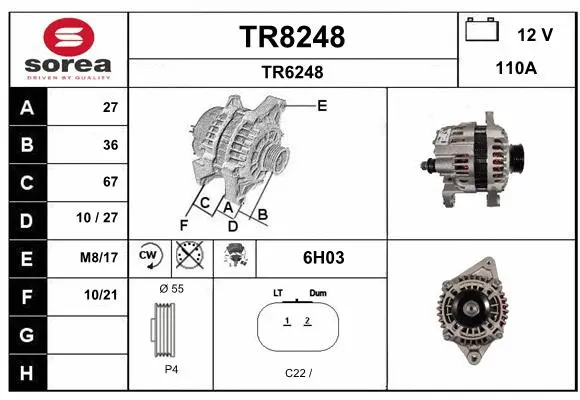 Alternator (TR8248)