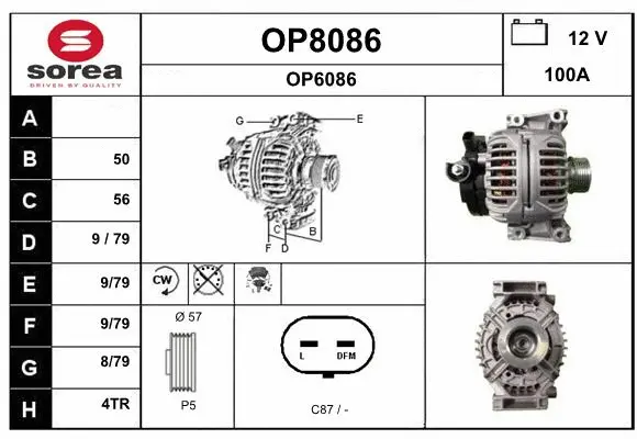 Alternator (OP8086)
